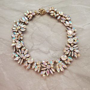 ✨ J.Crew Crystal Cluster Rhinestones Statement Necklace ✨